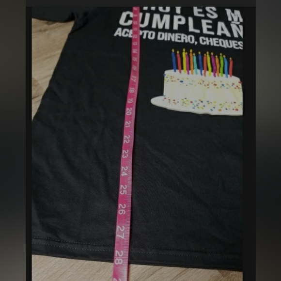 Birthday Shirt Spanish Hoy Es Mi Cumpleaños Medium Black - Picture 6 of 6
